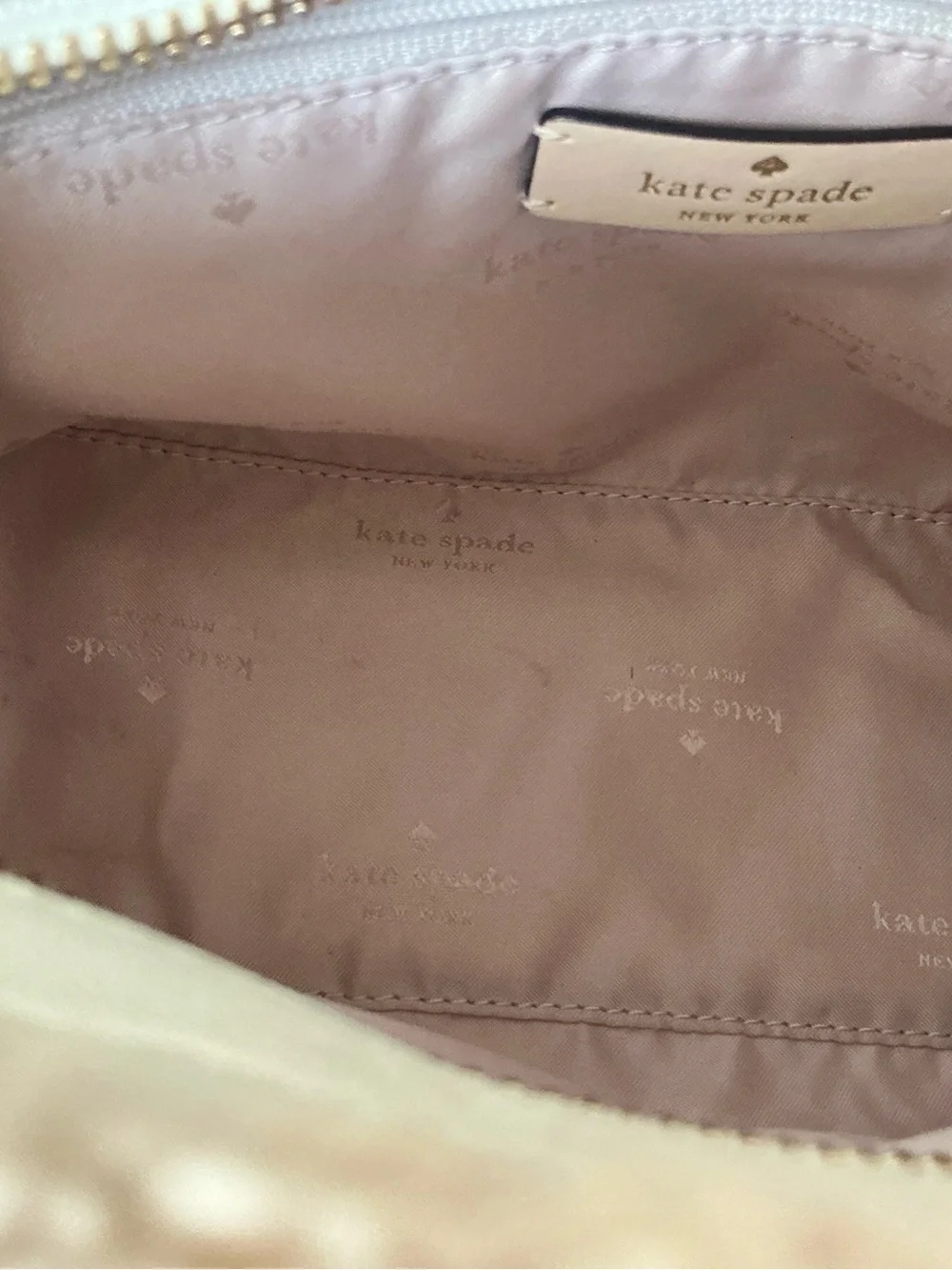 Kate Spade Jett Faux Shearling Small Tote Meringue Crossbody KE516